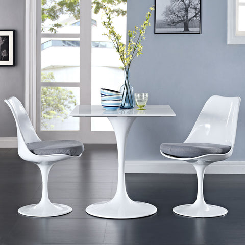 Modway Lippa Square Wood Top Dining Table