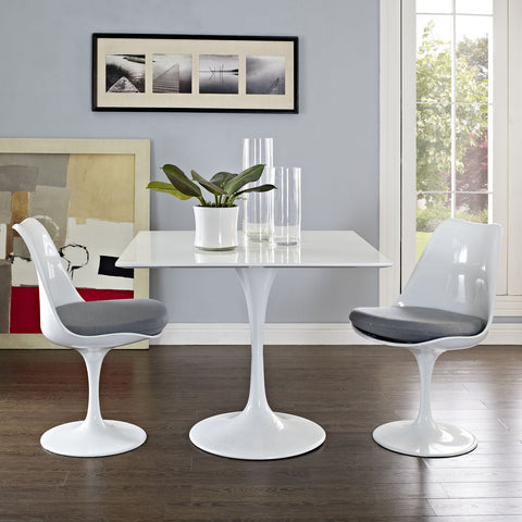 Modway Lippa Square Wood Top Dining Table