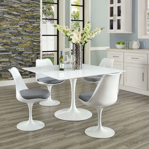 Modway Lippa Square Wood Top Dining Table