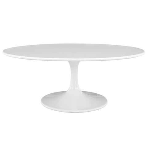 Modway Lippa 42" Oval-Shaped Wood Top Coffee Table