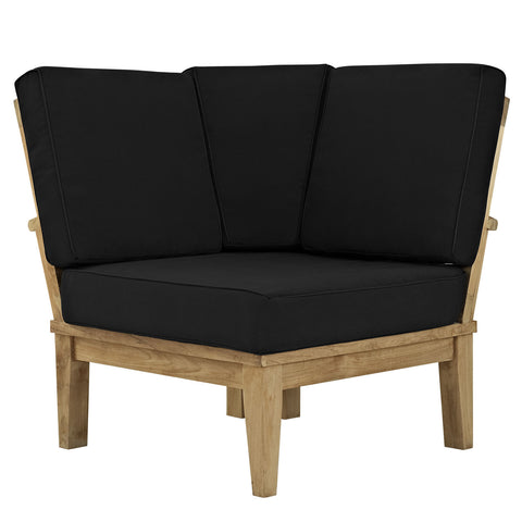 Modway Marina Outdoor Patio Teak Corner Sofa