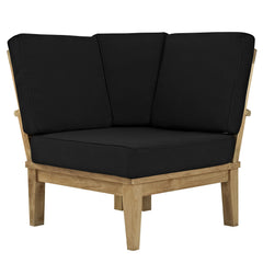 Modway Marina Outdoor Patio Teak Corner Sofa