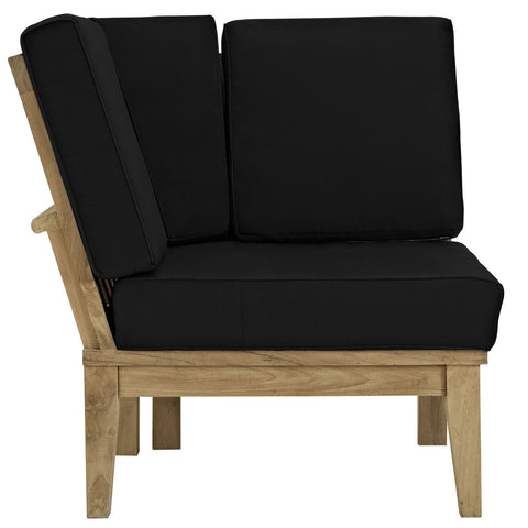 Modway Marina Outdoor Patio Teak Corner Sofa
