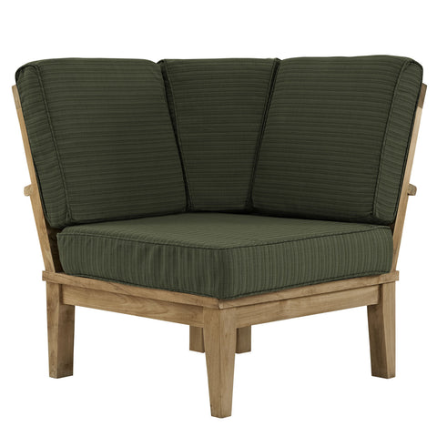 Modway Marina Outdoor Patio Teak Corner Sofa