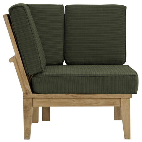 Modway Marina Outdoor Patio Teak Corner Sofa