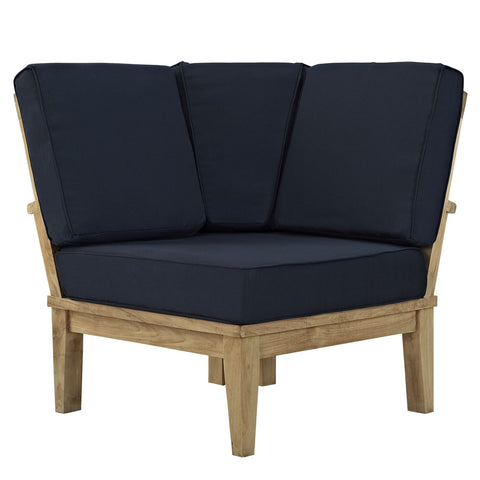 Modway Marina Outdoor Patio Teak Corner Sofa