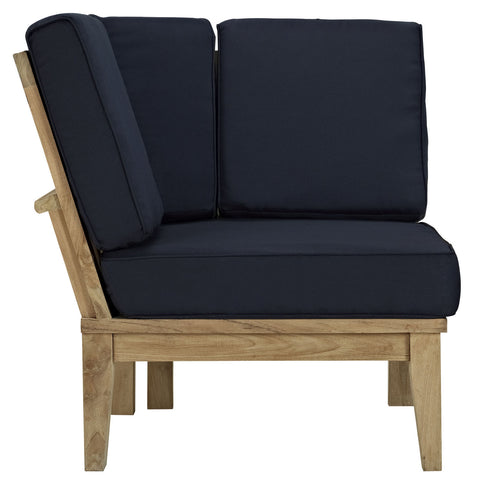 Modway Marina Outdoor Patio Teak Corner Sofa