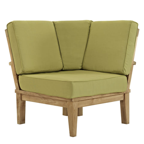 Modway Marina Outdoor Patio Teak Corner Sofa