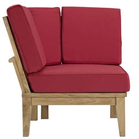 Modway Marina Outdoor Patio Teak Corner Sofa