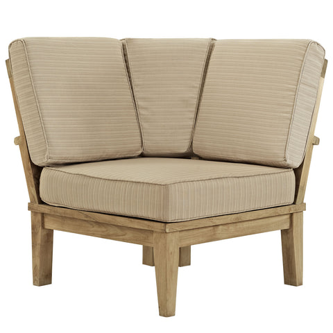Modway Marina Outdoor Patio Teak Corner Sofa