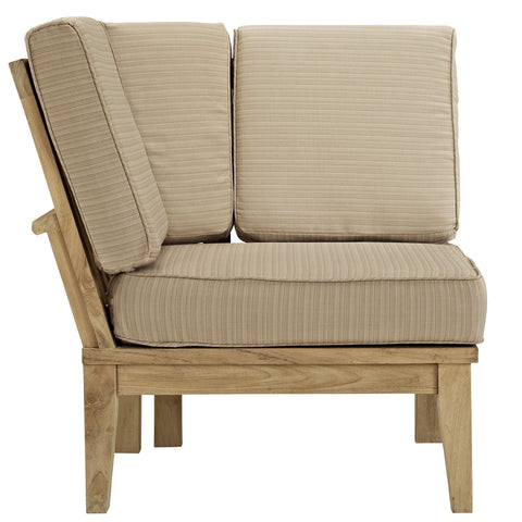 Modway Marina Outdoor Patio Teak Corner Sofa