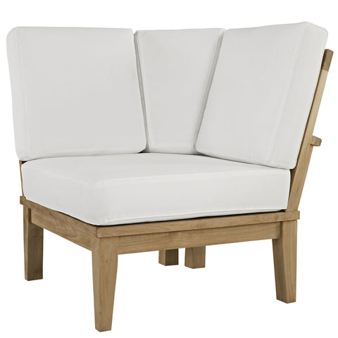 Modway Marina Outdoor Patio Teak Corner Sofa