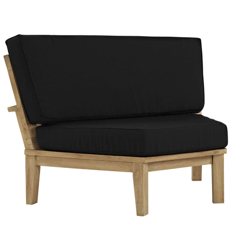 Modway Marina Outdoor Patio Teak Rounded Corner Sofa