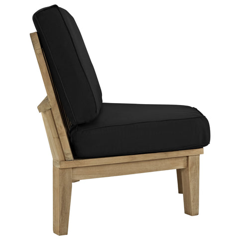 Modway Marina Outdoor Patio Teak Rounded Corner Sofa