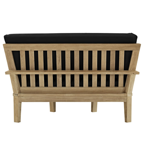 Modway Marina Outdoor Patio Teak Rounded Corner Sofa