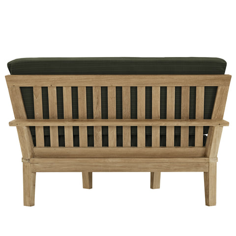 Modway Marina Outdoor Patio Teak Rounded Corner Sofa