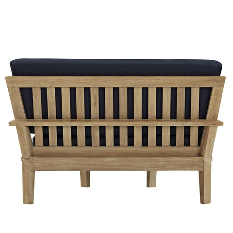 Modway Marina Outdoor Patio Teak Rounded Corner Sofa