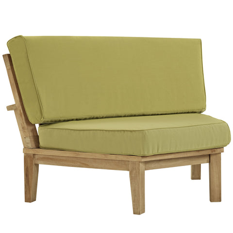 Modway Marina Outdoor Patio Teak Rounded Corner Sofa
