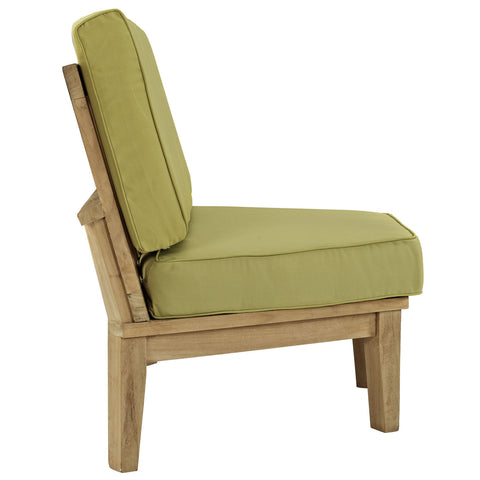 Modway Marina Outdoor Patio Teak Rounded Corner Sofa