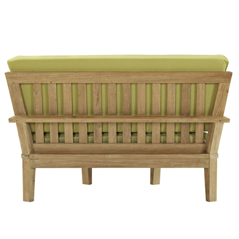 Modway Marina Outdoor Patio Teak Rounded Corner Sofa