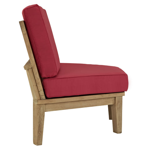 Modway Marina Outdoor Patio Teak Rounded Corner Sofa