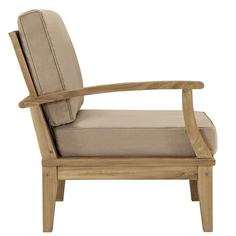 Modway Marina Outdoor Patio Teak Right-Arm Sofa