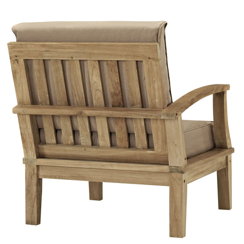 Modway Marina Outdoor Patio Teak Right-Arm Sofa