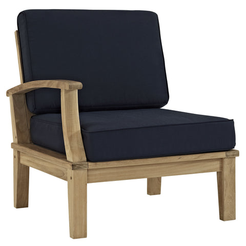 Modway Marina Outdoor Patio Teak Right-Arm Sofa