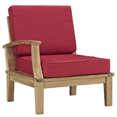 Modway Marina Outdoor Patio Teak Right-Arm Sofa