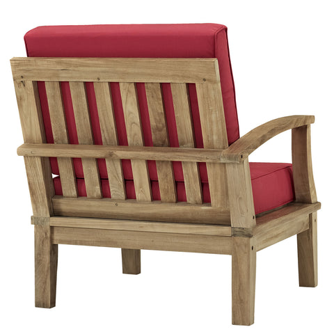 Modway Marina Outdoor Patio Teak Right-Arm Sofa