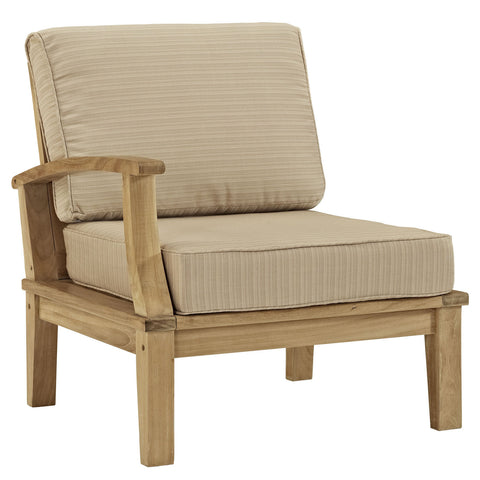 Modway Marina Outdoor Patio Teak Right-Arm Sofa