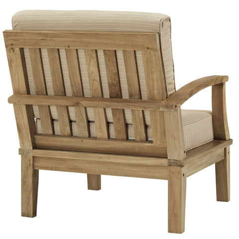 Modway Marina Outdoor Patio Teak Right-Arm Sofa