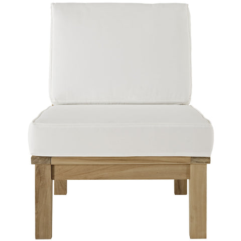 Modway Marina Outdoor Patio Teak Middle Sofa