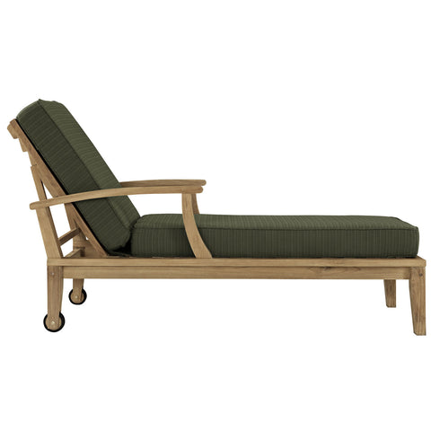 Modway Marina Outdoor Patio Teak Single Chaise