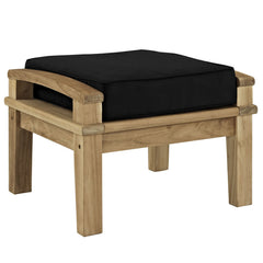 Modway Marina Outdoor Patio Teak Ottoman