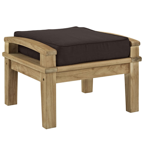 Modway Marina Outdoor Patio Teak Ottoman
