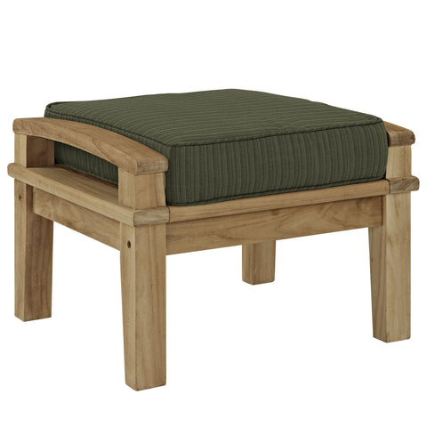 Modway Marina Outdoor Patio Teak Ottoman