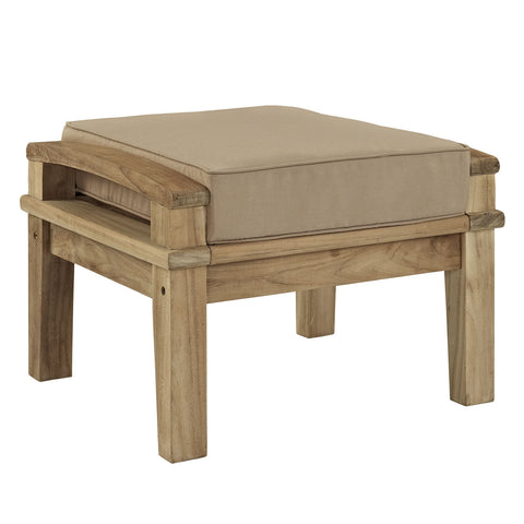 Modway Marina Outdoor Patio Teak Ottoman
