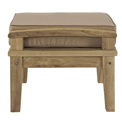 Modway Marina Outdoor Patio Teak Ottoman