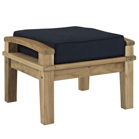 Modway Marina Outdoor Patio Teak Ottoman