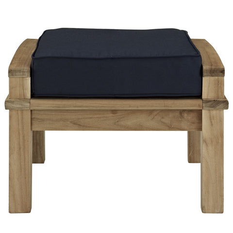 Modway Marina Outdoor Patio Teak Ottoman