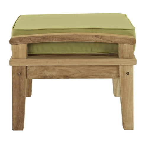 Modway Marina Outdoor Patio Teak Ottoman