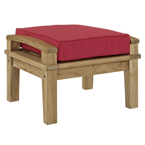 Modway Marina Outdoor Patio Teak Ottoman