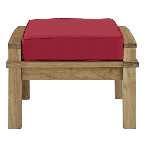 Modway Marina Outdoor Patio Teak Ottoman