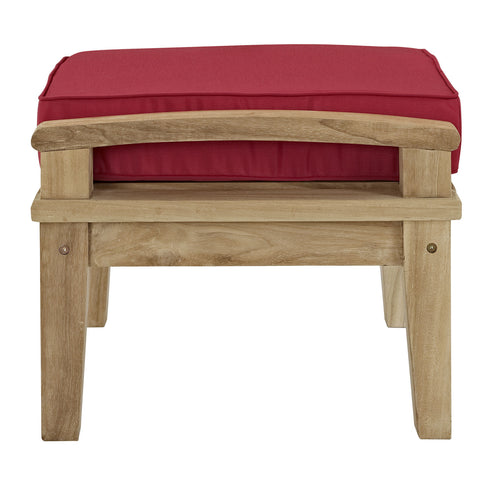 Modway Marina Outdoor Patio Teak Ottoman