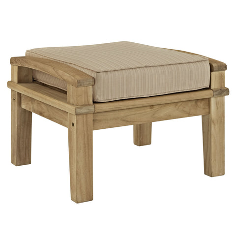 Modway Marina Outdoor Patio Teak Ottoman