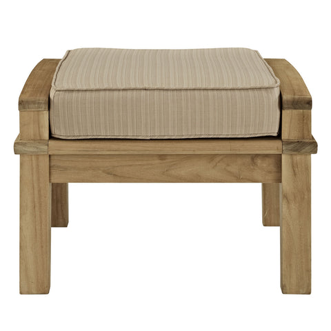 Modway Marina Outdoor Patio Teak Ottoman