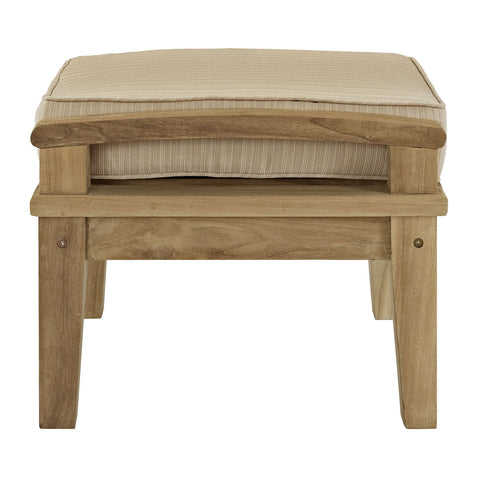 Modway Marina Outdoor Patio Teak Ottoman