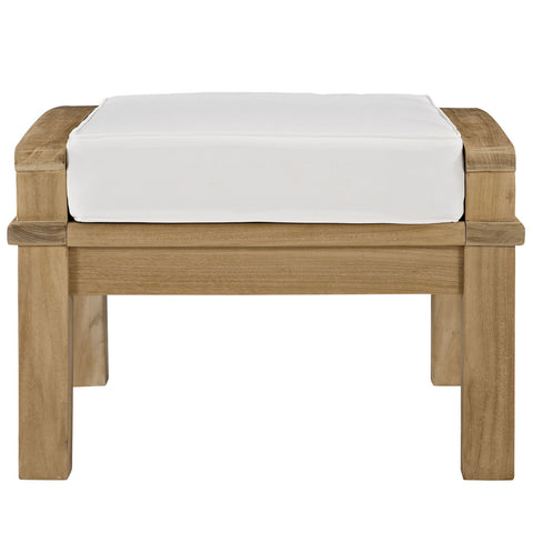 Modway Marina Outdoor Patio Teak Ottoman