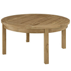 Modway Marina Outdoor Patio Teak Round Coffee Table